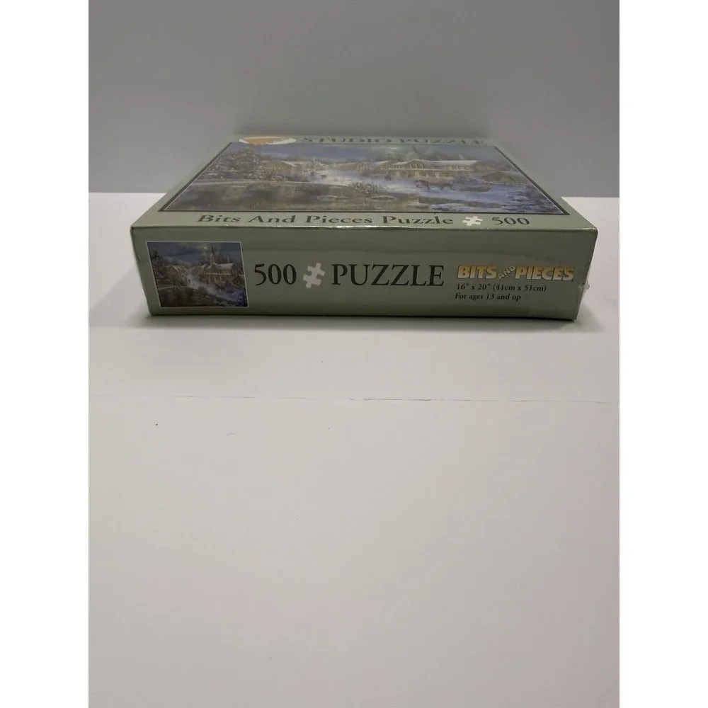 Bits And Pieces Studio Puzzle 500 Pieces Winter Village Christmas Scene Sealed